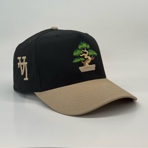 Bonsai Tree Hat – LA SnapBack - Black and Khaki